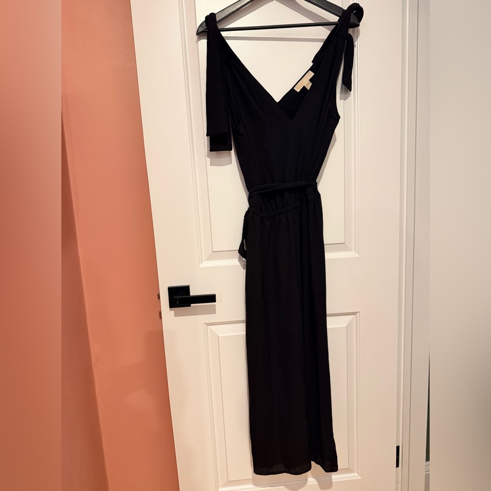 Michael Kors Black Jumpsuit with Tie Strap